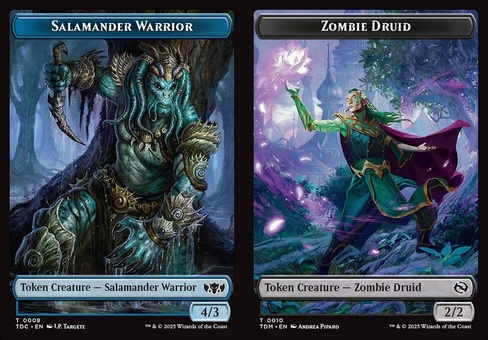 Salamander Warrior // Zombie Druid (token)