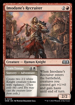 Imodane's Recruiter // Train Troops (foil)