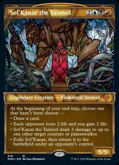 Sol'Kanar the Tainted (showcase textured foil)