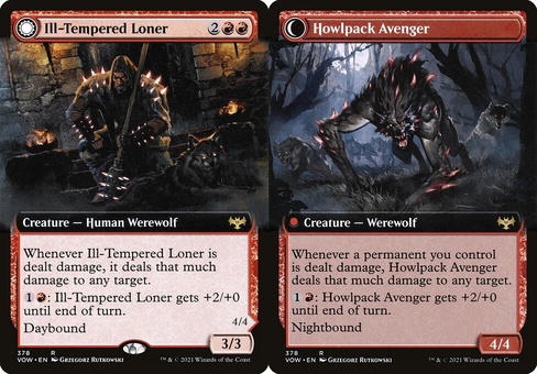 Ill-Tempered Loner // Howlpack Avenger (extended art)