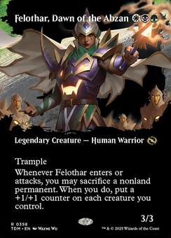 Felothar, Dawn of the Abzan (borderless showcase)