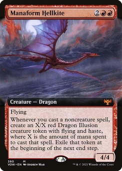 Manaform Hellkite (extended art)