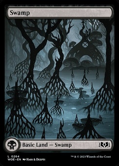 Swamp #264  (fullart foil)