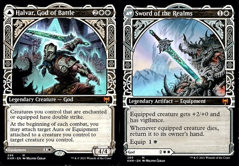 Halvar, God of Battle // Sword of the Realms (showcase)