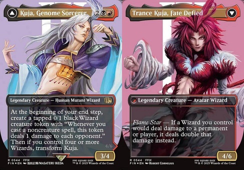 Kuja, Genome Sorcerer // Trance Kuja, Fate Defied (borderless surge foil)