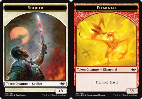 Soldier // Elemental (token)