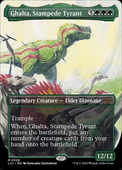Ghalta, Stampede Tyrant (borderless foil)