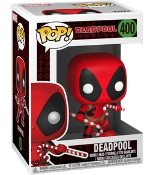 Funko POP! Marvel: Holiday - Deadpool w/ Candy Canes