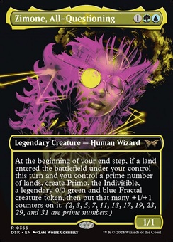 Zimone, All-Questioning (showcase foil)