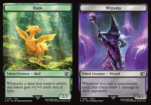 Bird #17 // Wizard #15 (token foil)