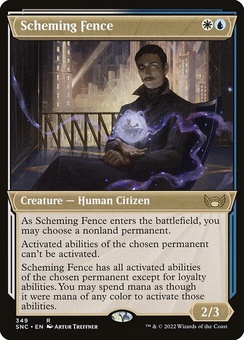 Scheming Fence (showcase foil)