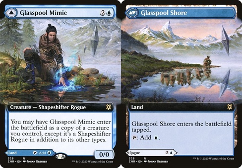 Glasspool Mimic // Glasspool Shore (extended art)