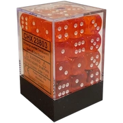 Chessex - Sada hracích kostek 36x d6 Orange w/white
