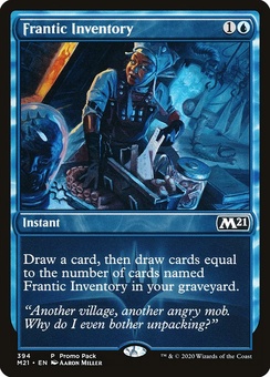 Frantic Inventory (showcase foil)