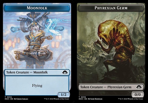 Moonfolk // Phyrexian Germ (token foil)