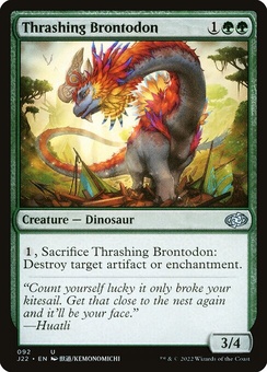 Thrashing Brontodon (alternate art)