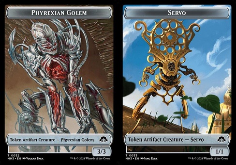 Phyrexian Golem // Servo (token foil)