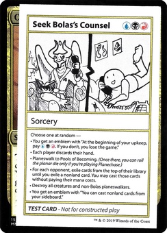 Seek Bolas's Counsel (test card)