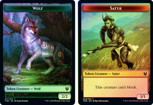 Satyr // Wolf (token, foil)