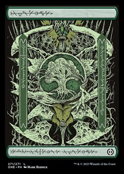 Forest #271 (phyrexian foil)