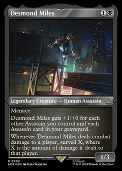 Desmond Miles (etched foil)