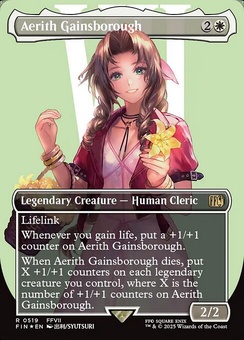 Aerith Gainsborough (borderless surge foil)