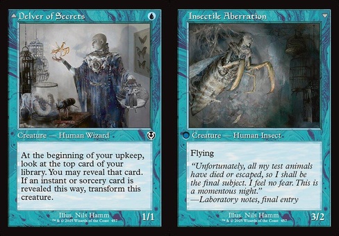 Delver of Secrets // Insectile Aberration (retro)