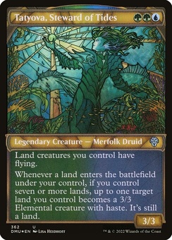 Tatyova, Steward of Tides (showcase textured foil)