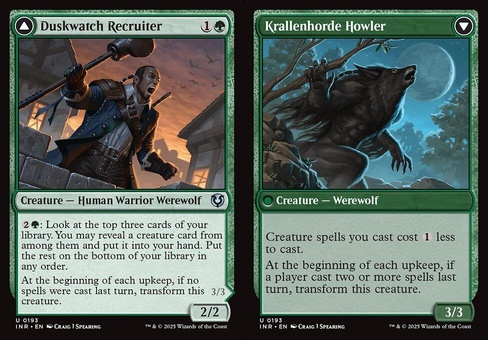 Duskwatch Recruiter // Krallenhorde Howler (foil)
