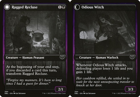 Ragged Recluse // Odious Witch