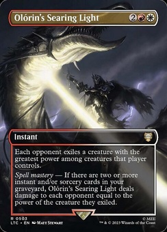 Olórin's Searing Light (borderless etched foil)