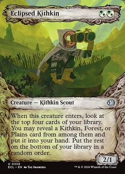 Eclipsed Kithkin (borderless showcase foil)