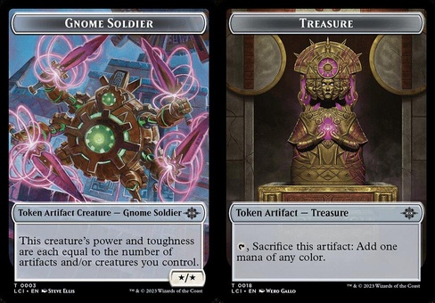 Gnome Soldier // Treasure (token foil)