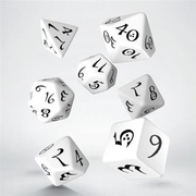 Classic RPG White & black Dice Set (7pcs)