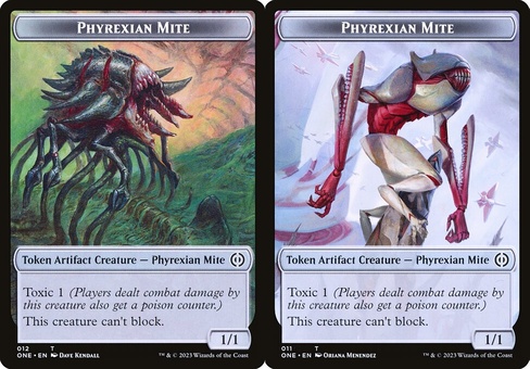 Phyrexian Mite #12 // Phyrexian Mite #11 (token foil)