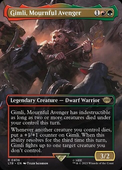 Gimli, Mournful Avenger (borderless foil)