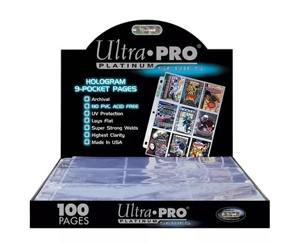Ultra Pro - Platinum stránkové obaly na 9 karet - 100 ks/balení