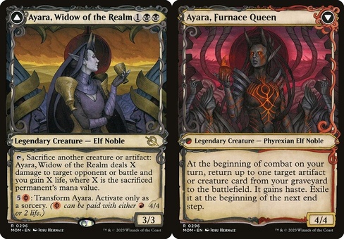 Ayara, Widow of the Realm // Ayara, Furnace Queen (showcase)