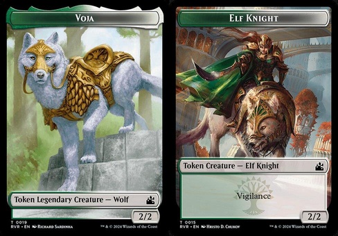 Voja // Elf Knight (token foil)