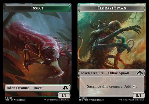 Insect #027 // Eldrazi Spawn (token foil)