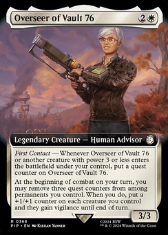 Overseer of Vault 76 (extended art foil)