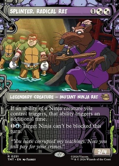 Splinter, Radical Rat (showcase foil)