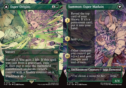 Esper Origins // Summon: Esper Maduin (borderless foil)