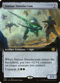 Simian Simulacrum (extended art foil)