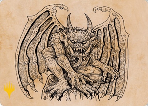 Cloister Gargoyle (showcase art series stamped)