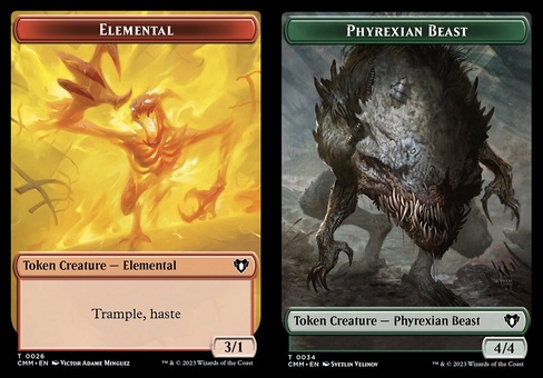 Elemental #26 // Phyrexian Beast (token)