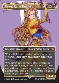 Celes, Rune Knight (borderless surge foil)