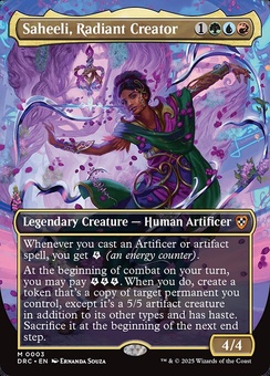 Saheeli, Radiant Creator (borderless foil)