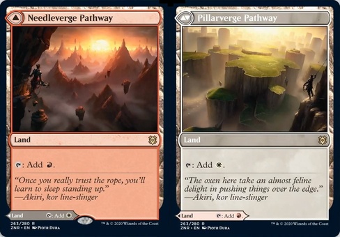 Needleverge Pathway // Pillarverge Pathway (borderless foil)