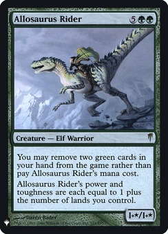 Allosaurus Rider (CSP mystery booster foil)